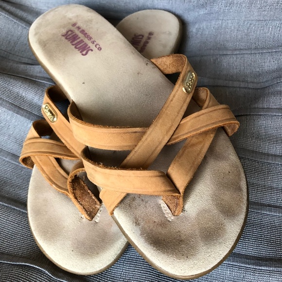 Bass | Shoes | Sunjuns By Bass Strappy Sandals In Tan | Poshmark